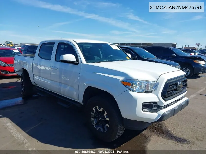 2022 Toyota Tacoma Sr V6 VIN: 3TMCZ5AN2NM476796 Lot: 40656462