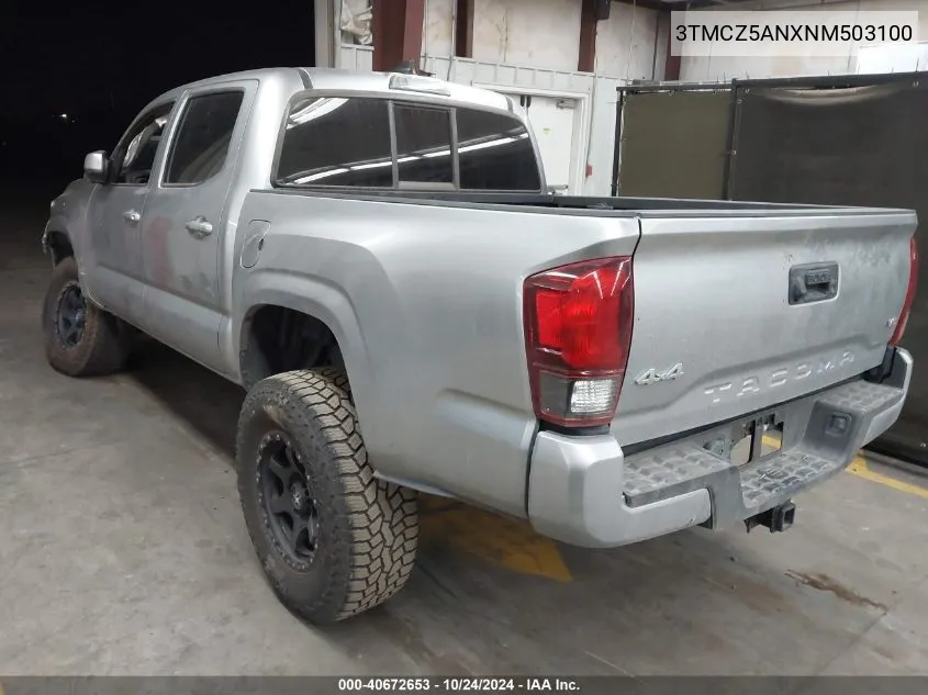 2022 Toyota Tacoma Sr V6 VIN: 3TMCZ5ANXNM503100 Lot: 40672653