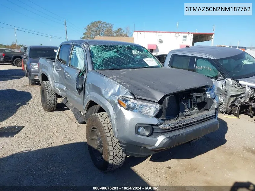 2022 Toyota Tacoma Double Cab/Sr5/Trd Sport/ VIN: 3TMAZ5CN2NM187762 Lot: 40675283