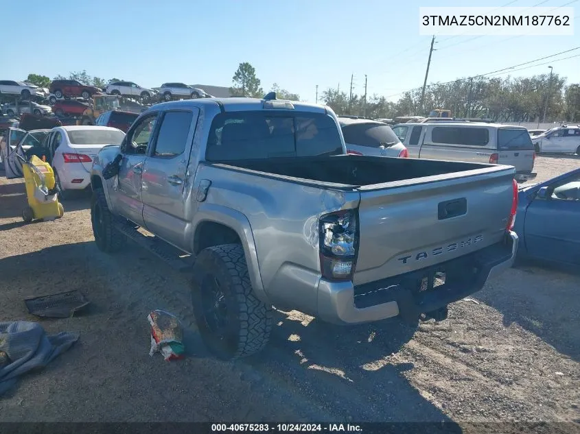 2022 Toyota Tacoma Double Cab/Sr5/Trd Sport/ VIN: 3TMAZ5CN2NM187762 Lot: 40675283