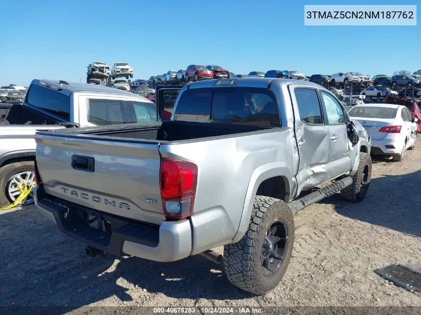 2022 Toyota Tacoma Double Cab/Sr5/Trd Sport/ VIN: 3TMAZ5CN2NM187762 Lot: 40675283