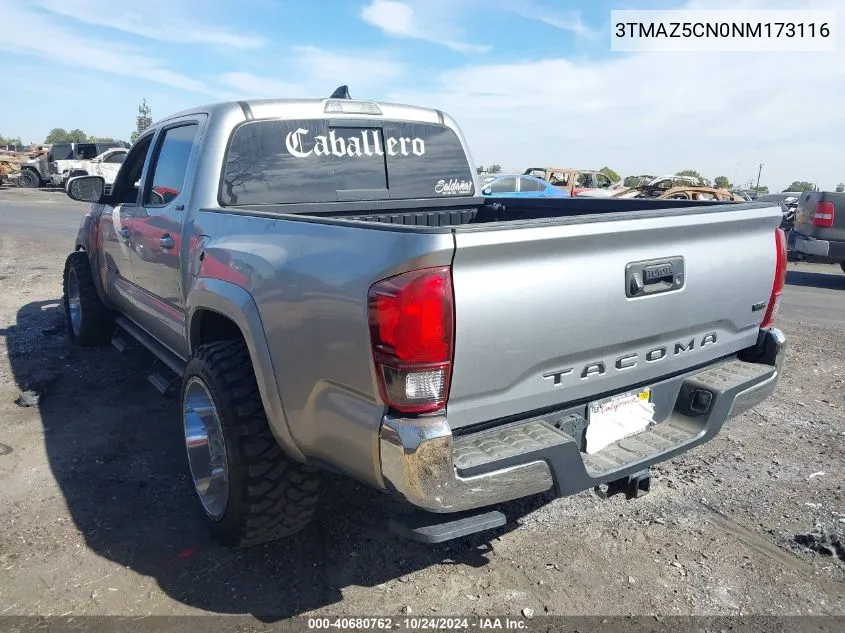 2022 Toyota Tacoma Sr5 V6 VIN: 3TMAZ5CN0NM173116 Lot: 40680762