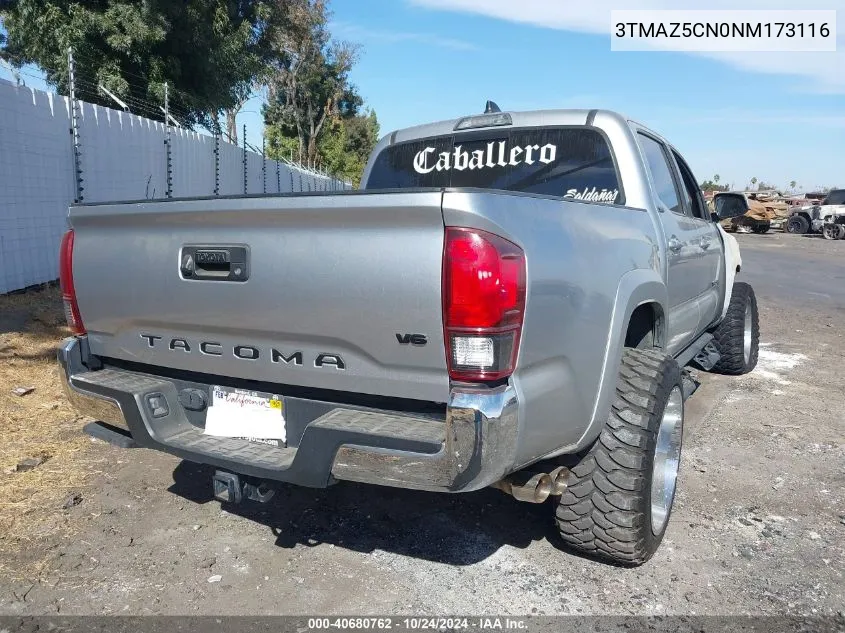 2022 Toyota Tacoma Sr5 V6 VIN: 3TMAZ5CN0NM173116 Lot: 40680762