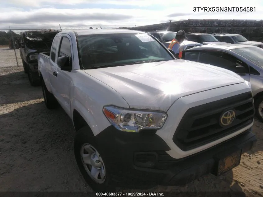 3TYRX5GN3NT054581 2022 Toyota Tacoma Sr