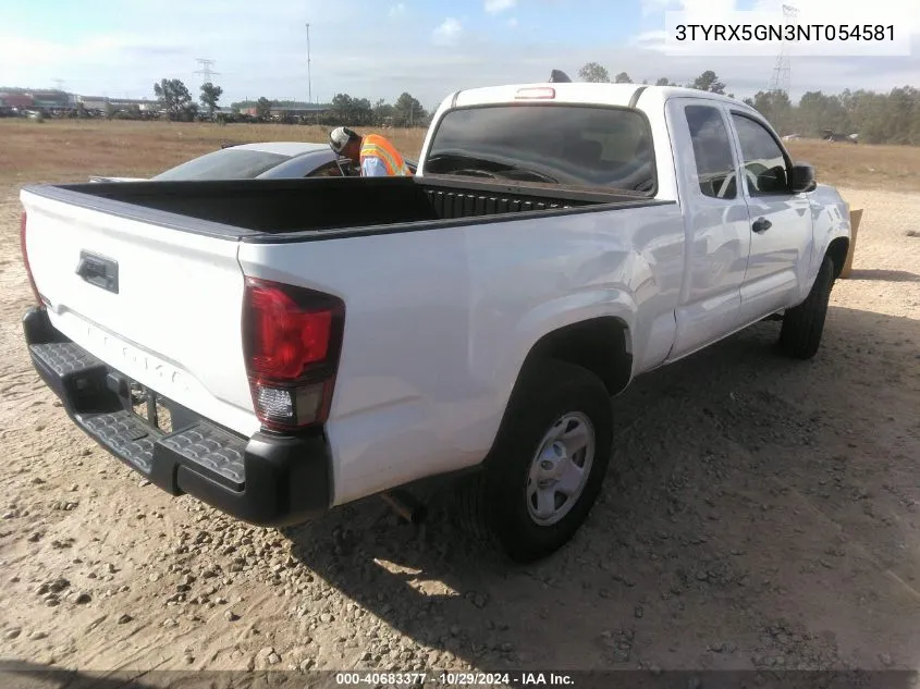 3TYRX5GN3NT054581 2022 Toyota Tacoma Sr