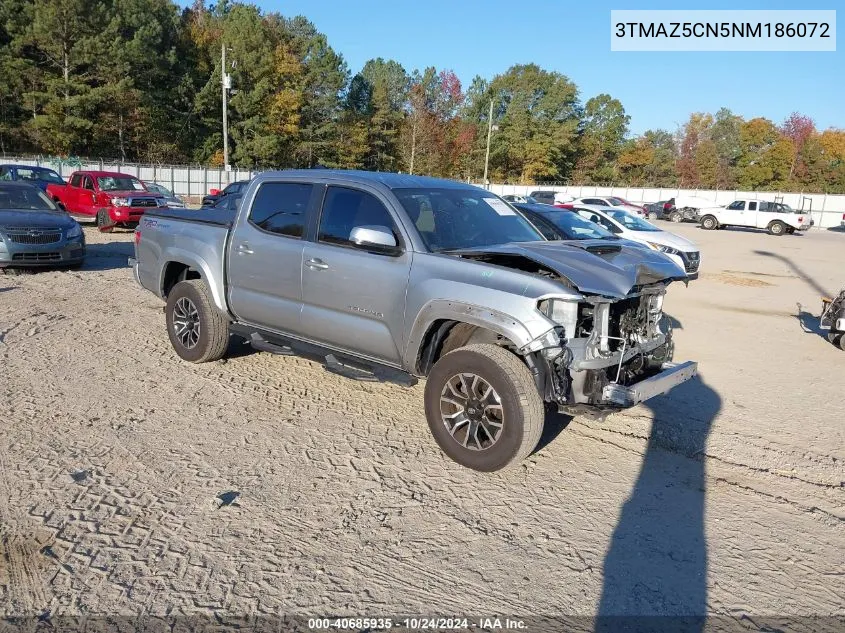 2022 Toyota Tacoma Trd Sport VIN: 3TMAZ5CN5NM186072 Lot: 40685935