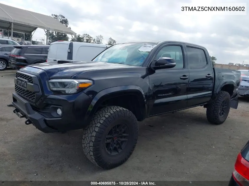 2022 Toyota Tacoma Trd Sport VIN: 3TMAZ5CNXNM160602 Lot: 40695875