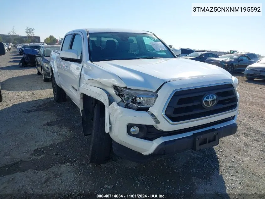 2022 Toyota Tacoma Sr5 V6 VIN: 3TMAZ5CNXNM195592 Lot: 40714634