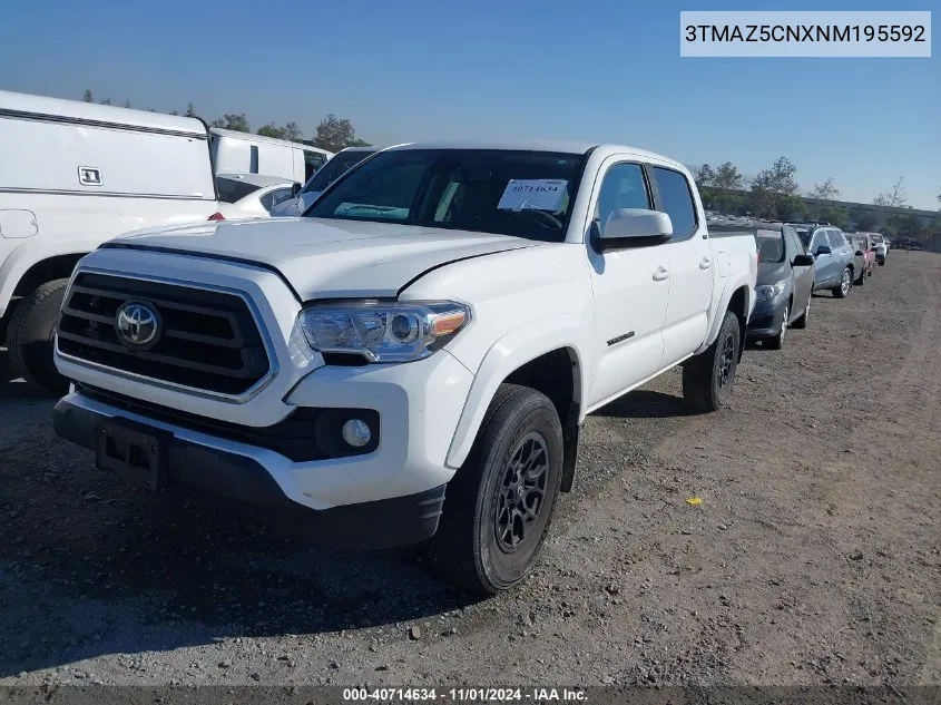 3TMAZ5CNXNM195592 2022 Toyota Tacoma Sr5 V6