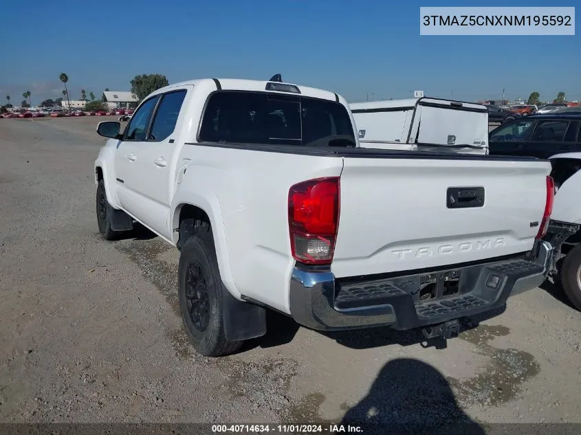 2022 Toyota Tacoma Sr5 V6 VIN: 3TMAZ5CNXNM195592 Lot: 40714634