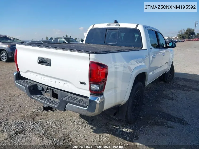 2022 Toyota Tacoma Sr5 V6 VIN: 3TMAZ5CNXNM195592 Lot: 40714634