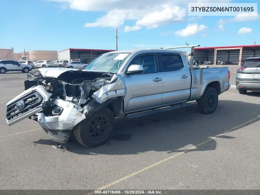 2022 Toyota Tacoma Sr5 V6 VIN: 3TYBZ5DN6NT001695 Lot: 40719495