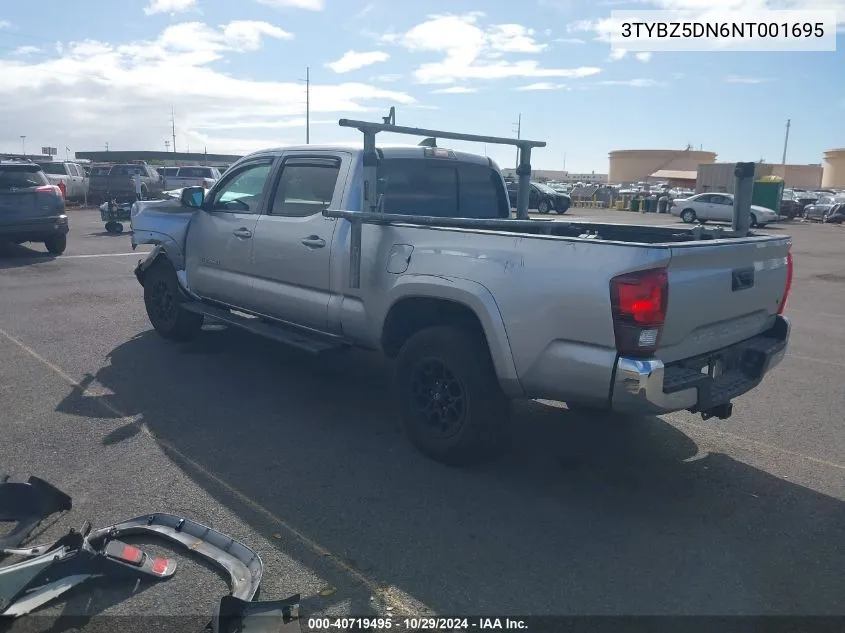 2022 Toyota Tacoma Sr5 V6 VIN: 3TYBZ5DN6NT001695 Lot: 40719495