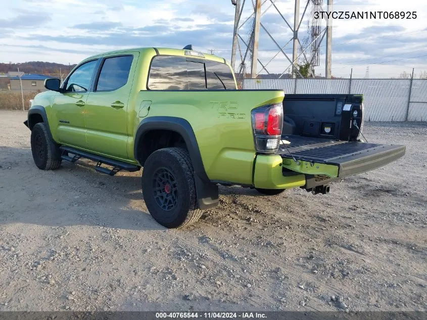 2022 Toyota Tacoma Trd Pro VIN: 3TYCZ5AN1NT068925 Lot: 40765544