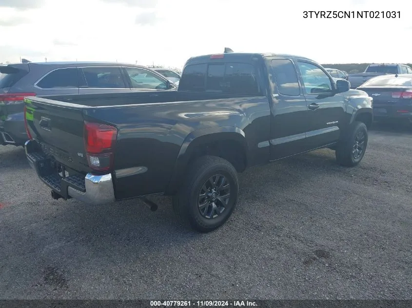 2022 Toyota Tacoma Sr5/Sr5 V6 VIN: 3TYRZ5CN1NT021031 Lot: 40779261