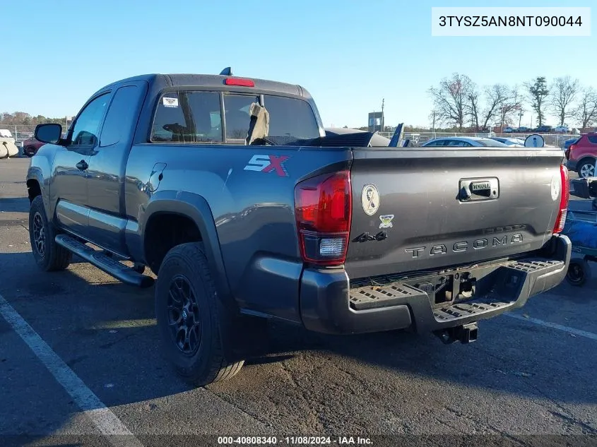 2022 Toyota Tacoma Sr V6 VIN: 3TYSZ5AN8NT090044 Lot: 40808340