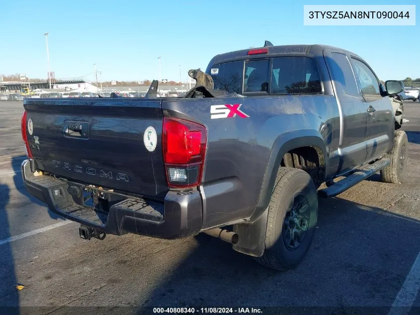 2022 Toyota Tacoma Sr V6 VIN: 3TYSZ5AN8NT090044 Lot: 40808340