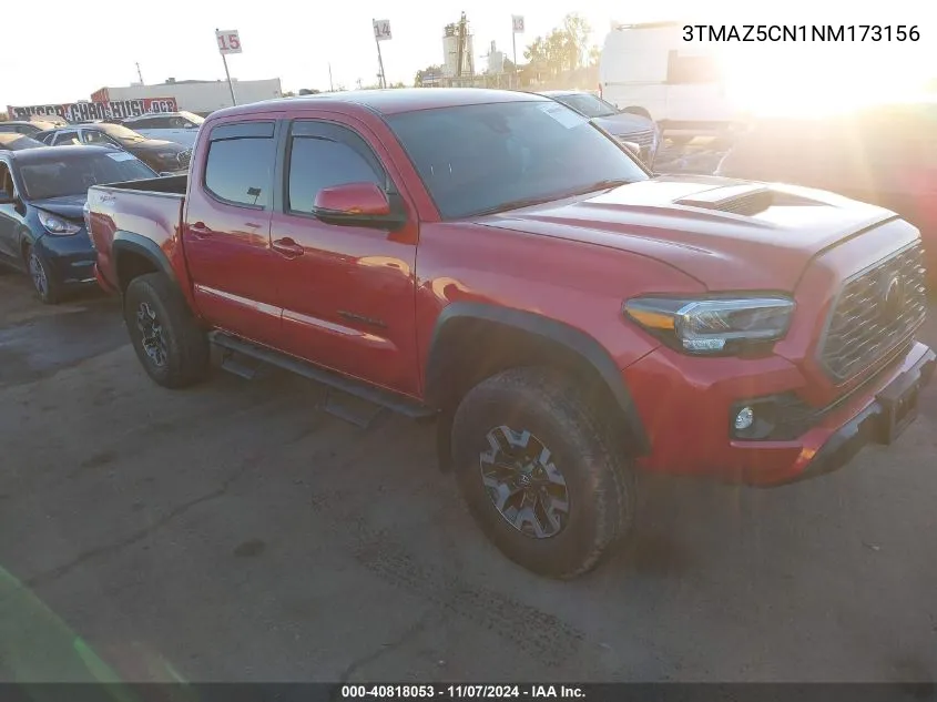 2022 Toyota Tacoma Trd Off Road VIN: 3TMAZ5CN1NM173156 Lot: 40818053