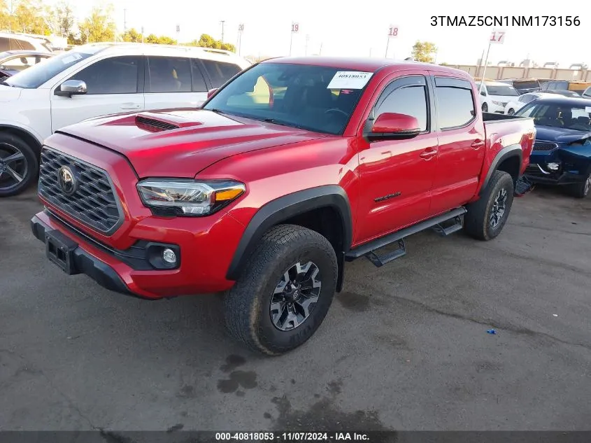 2022 Toyota Tacoma Trd Off Road VIN: 3TMAZ5CN1NM173156 Lot: 40818053