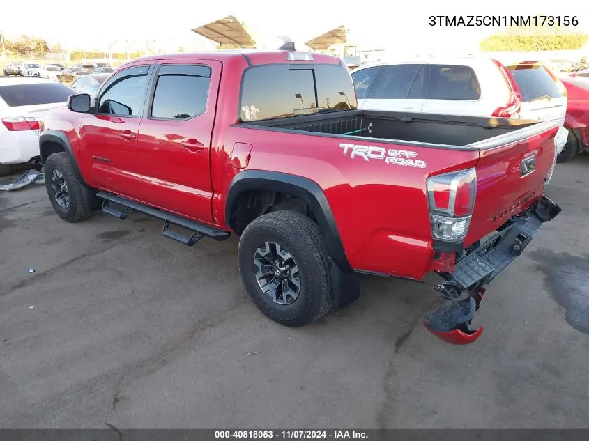 2022 Toyota Tacoma Trd Off Road VIN: 3TMAZ5CN1NM173156 Lot: 40818053