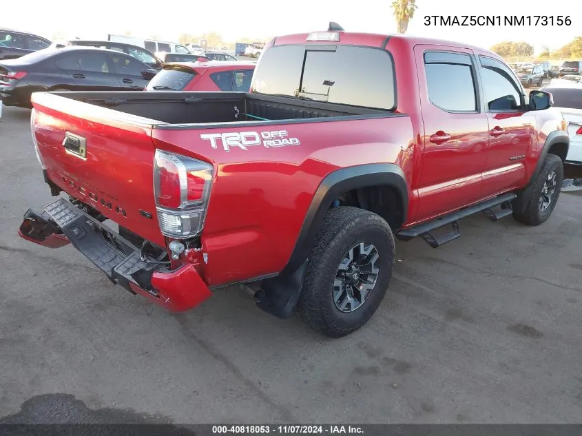 2022 Toyota Tacoma Trd Off Road VIN: 3TMAZ5CN1NM173156 Lot: 40818053