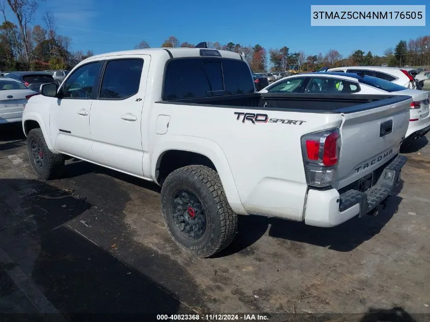 2022 Toyota Tacoma Trd Sport VIN: 3TMAZ5CN4NM176505 Lot: 40823368