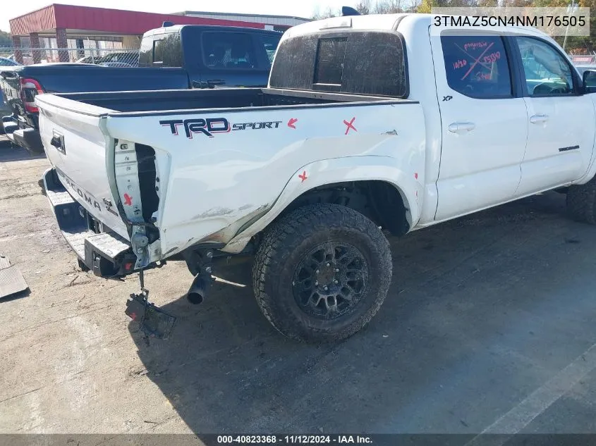 2022 Toyota Tacoma Trd Sport VIN: 3TMAZ5CN4NM176505 Lot: 40823368