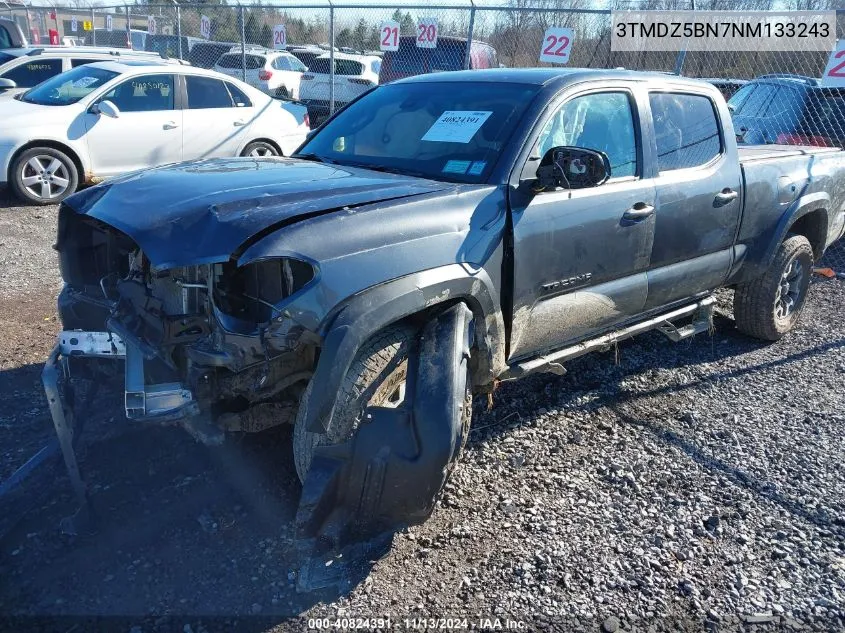 2022 Toyota Tacoma Trd Off Road VIN: 3TMDZ5BN7NM133243 Lot: 40824391