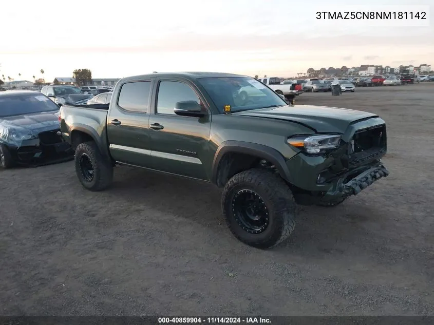 2022 Toyota Tacoma Trd Off Road VIN: 3TMAZ5CN8NM181142 Lot: 40859904