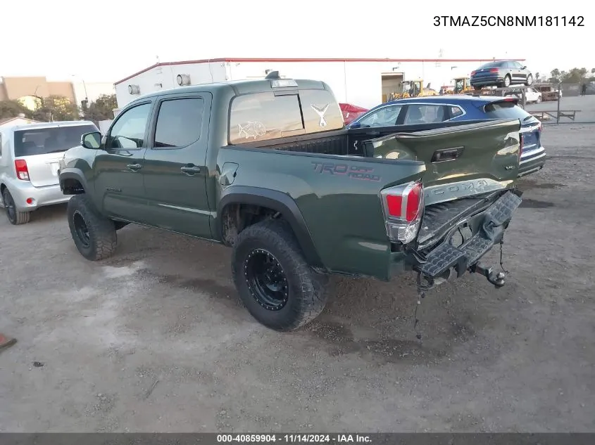 2022 Toyota Tacoma Trd Off Road VIN: 3TMAZ5CN8NM181142 Lot: 40859904