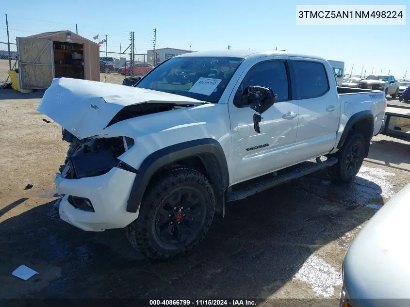 2022 Toyota Tacoma Trd Off Road VIN: 3TMCZ5AN1NM498224 Lot: 40866799