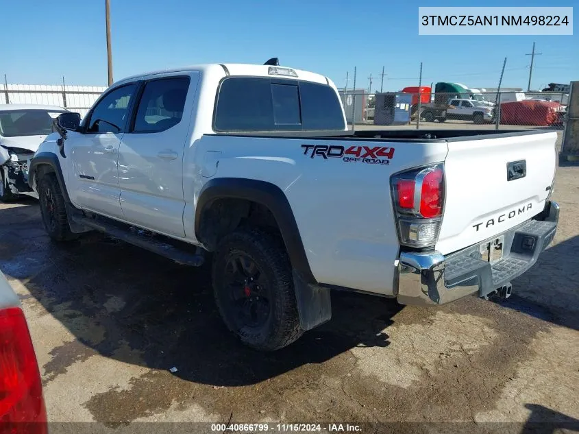 2022 Toyota Tacoma Trd Off Road VIN: 3TMCZ5AN1NM498224 Lot: 40866799