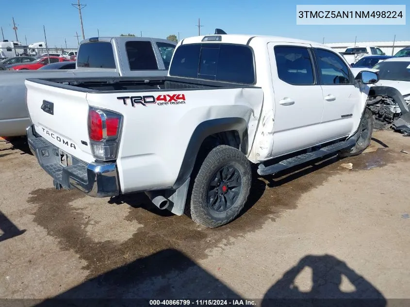 2022 Toyota Tacoma Trd Off Road VIN: 3TMCZ5AN1NM498224 Lot: 40866799