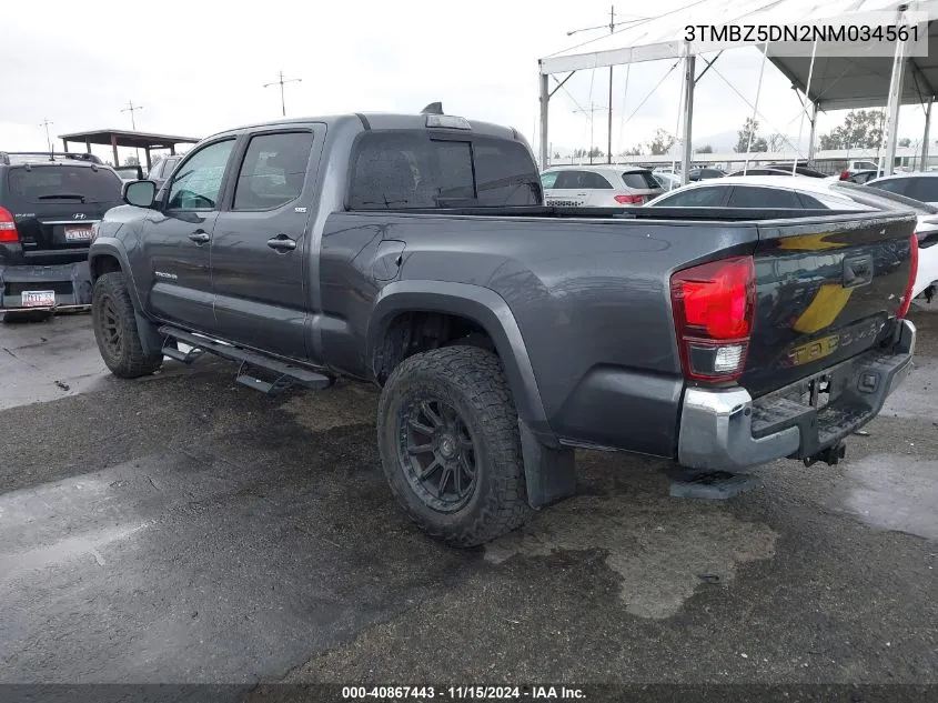 2022 Toyota Tacoma 2Wd Sr5 V6 VIN: 3TMBZ5DN2NM034561 Lot: 40867443