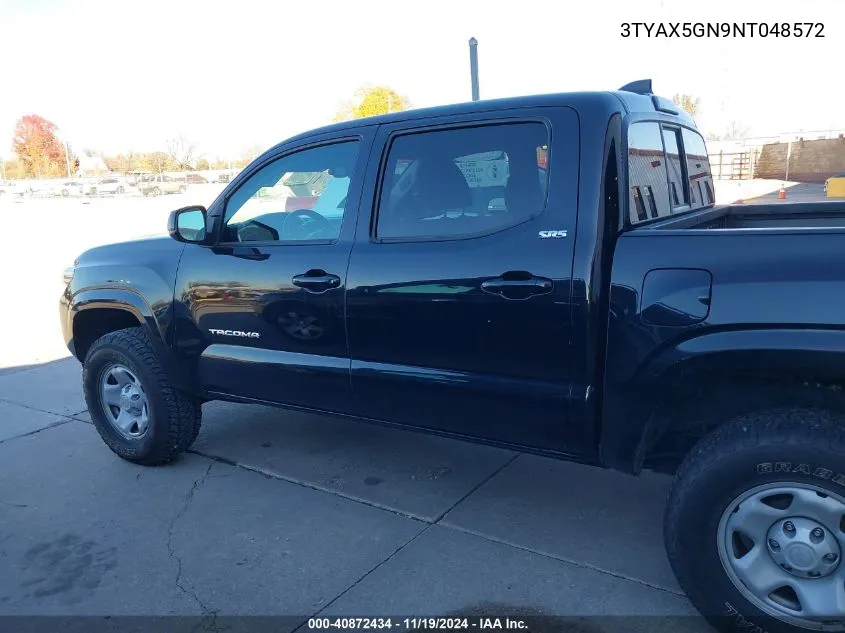 2022 Toyota Tacoma Sr5 VIN: 3TYAX5GN9NT048572 Lot: 40872434