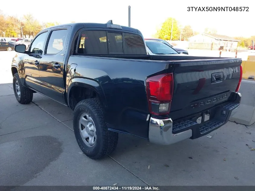 2022 Toyota Tacoma Sr5 VIN: 3TYAX5GN9NT048572 Lot: 40872434