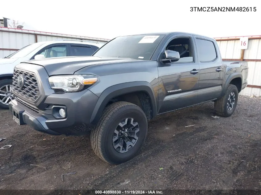 2022 Toyota Tacoma Trd Off Road VIN: 3TMCZ5AN2NM482615 Lot: 40898830