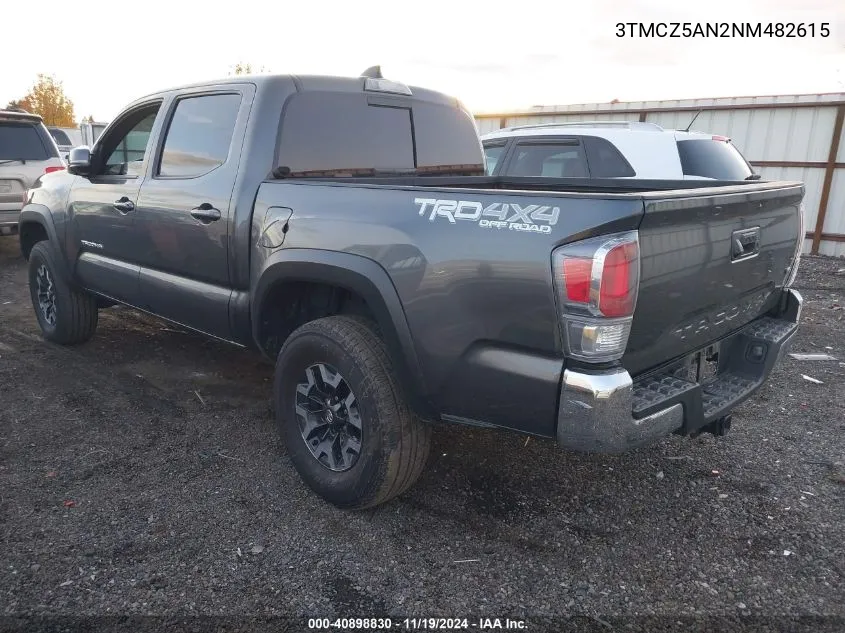 2022 Toyota Tacoma Trd Off Road VIN: 3TMCZ5AN2NM482615 Lot: 40898830