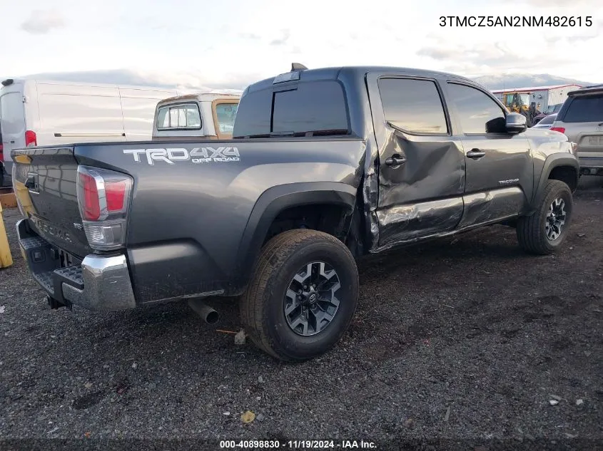 2022 Toyota Tacoma Trd Off Road VIN: 3TMCZ5AN2NM482615 Lot: 40898830