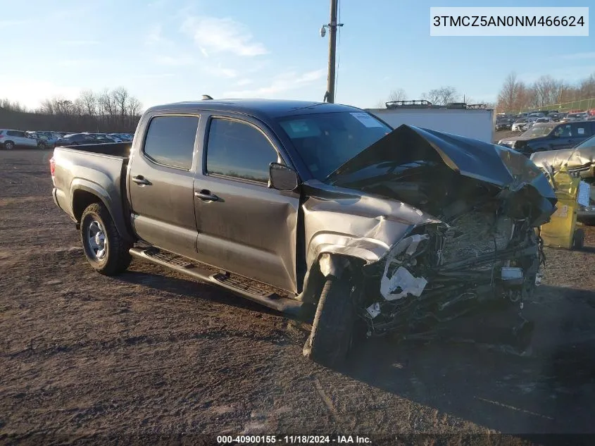 2022 Toyota Tacoma Sr V6 VIN: 3TMCZ5AN0NM466624 Lot: 40900155