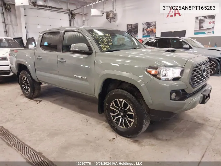 2023 Toyota Tacoma Double Cab/Sr/Sr5/Trail/Trd Sport/Trd Off Road/Trd Pro VIN: 3TYCZ5AN8PT165283 Lot: 12080776