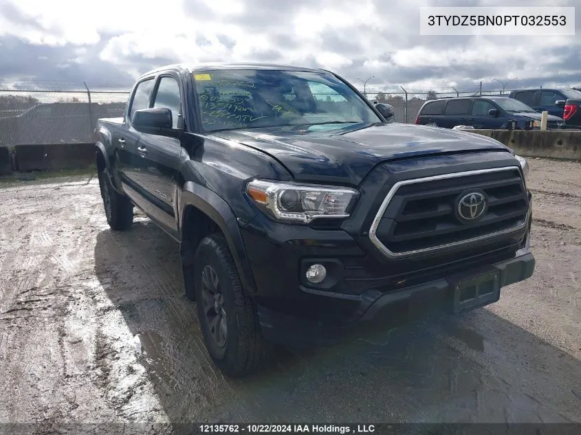 2023 Toyota Tacoma Double Cab/Sr5/Trd Sport/Trd Off Road VIN: 3TYDZ5BN0PT032553 Lot: 12135762