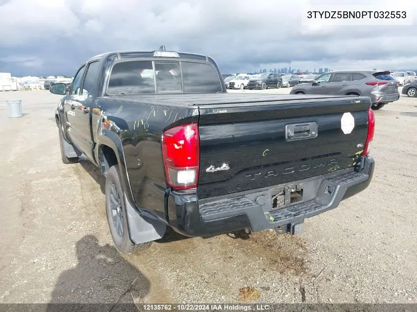 3TYDZ5BN0PT032553 2023 Toyota Tacoma Double Cab/Sr5/Trd Sport/Trd Off Road