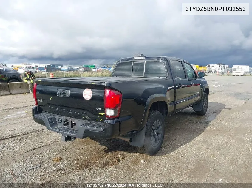 2023 Toyota Tacoma Double Cab/Sr5/Trd Sport/Trd Off Road VIN: 3TYDZ5BN0PT032553 Lot: 12135762