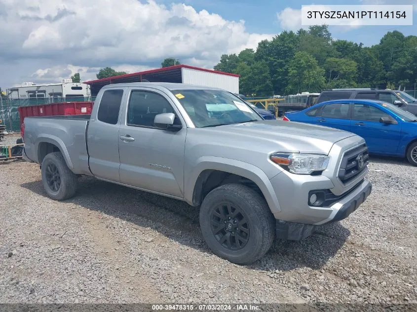 2023 Toyota Tacoma Sr5 V6 VIN: 3TYSZ5AN1PT114154 Lot: 39478315