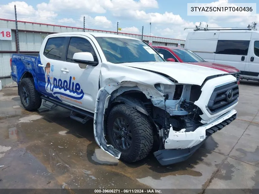 2023 Toyota Tacoma Sr5 V6 VIN: 3TYAZ5CN1PT040436 Lot: 39606271