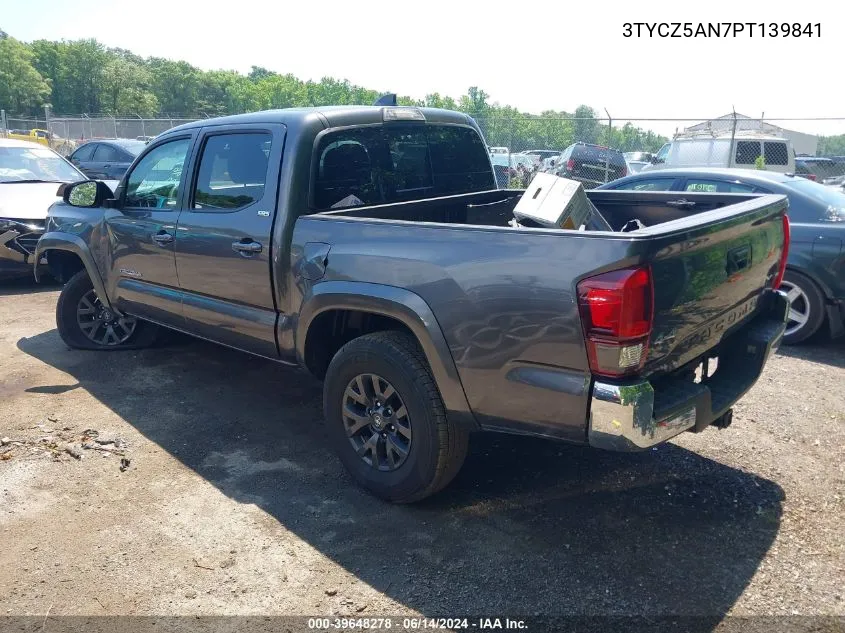 2023 Toyota Tacoma Sr5 V6 VIN: 3TYCZ5AN7PT139841 Lot: 39648278