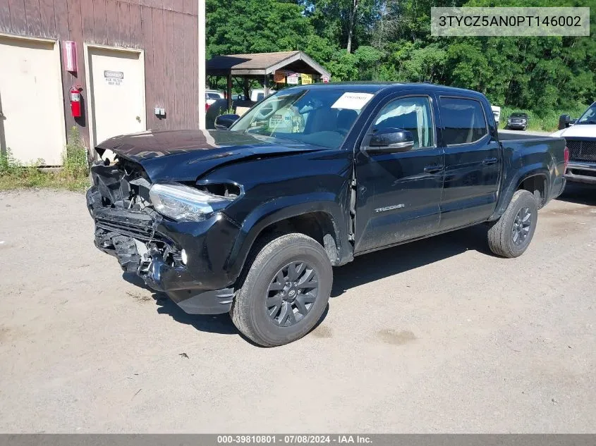 2023 Toyota Tacoma Sr5 V6 VIN: 3TYCZ5AN0PT146002 Lot: 39810801