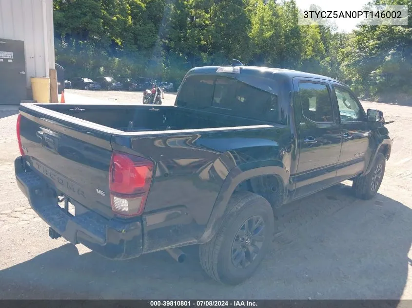 2023 Toyota Tacoma Sr5 V6 VIN: 3TYCZ5AN0PT146002 Lot: 39810801