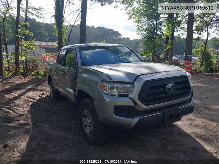 2023 Toyota Tacoma Sr VIN: 3TYAX5GN8PT069612 Lot: 39829336